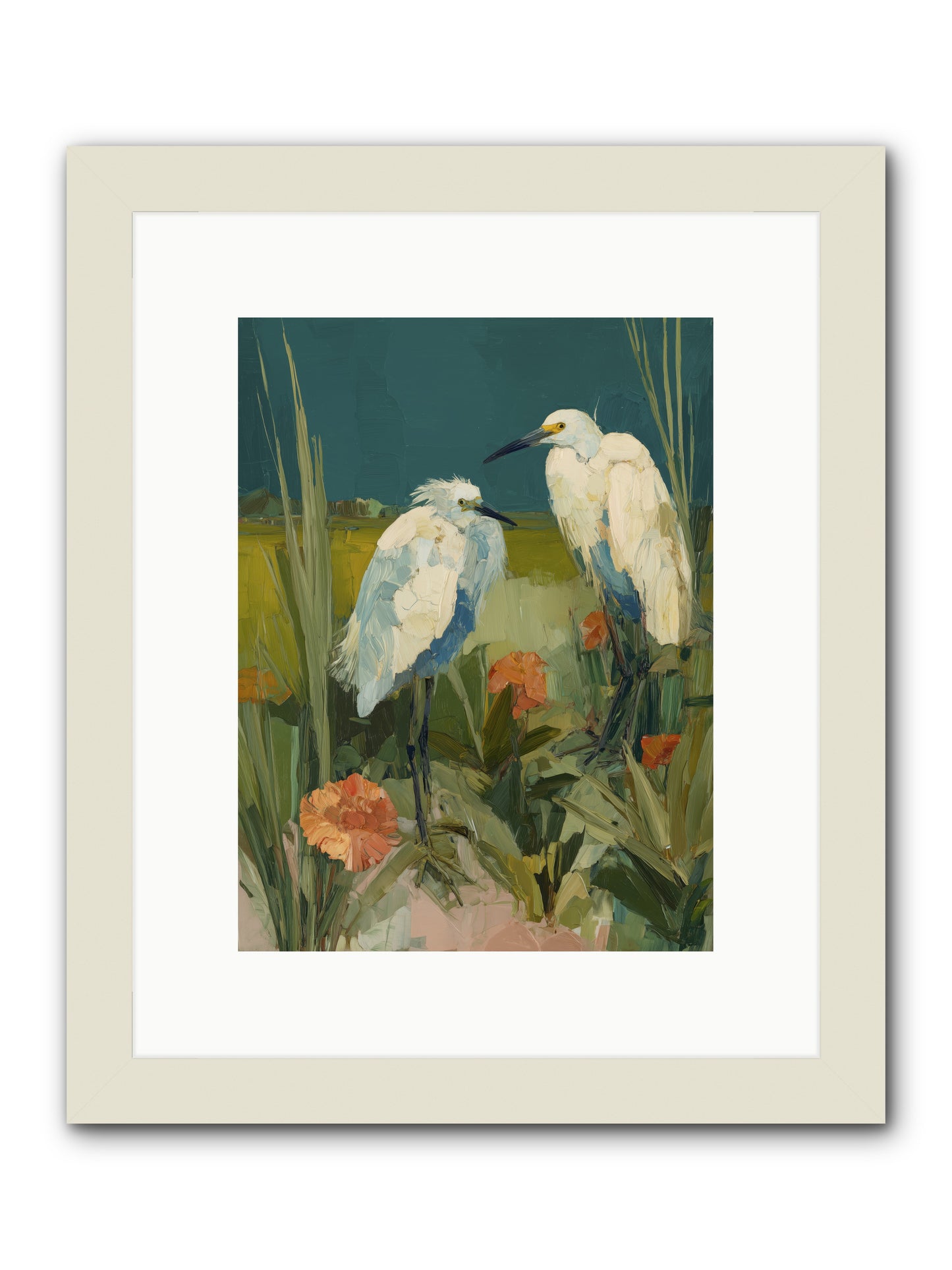 Winged Nobility -- Framed Print - White 9x12