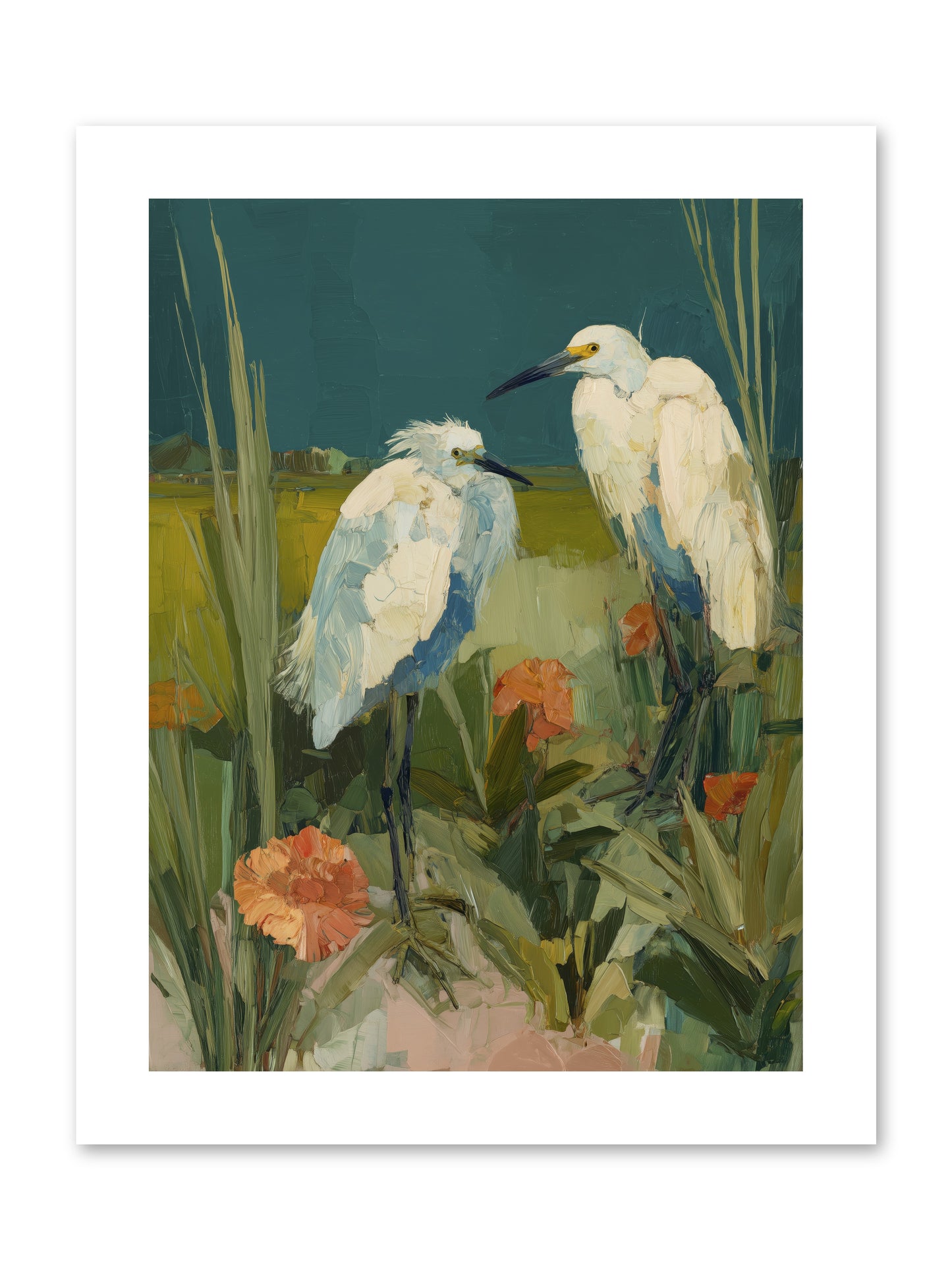Winged Nobility -- Paper Print 9x12