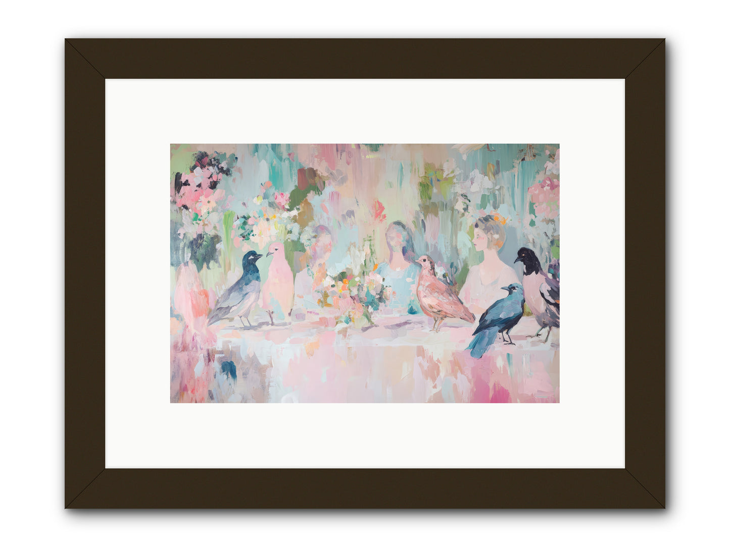 Winged Songs -- Framed Print - Black 12x8