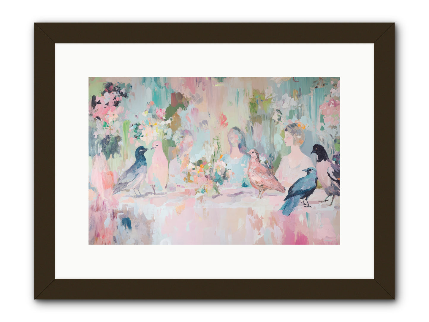 Winged Songs -- Framed Print - Black 15x10