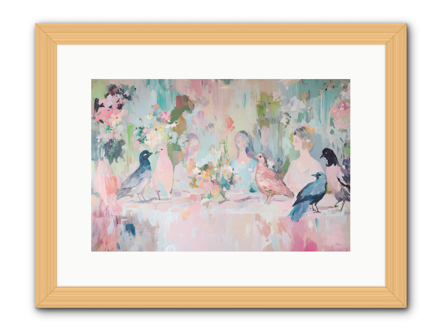 Winged Songs -- Framed Print - Natural 15x10