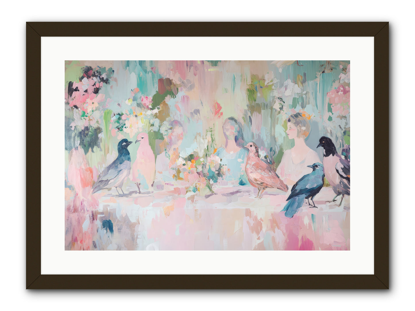 Winged Songs -- Framed Print - Black 24x16