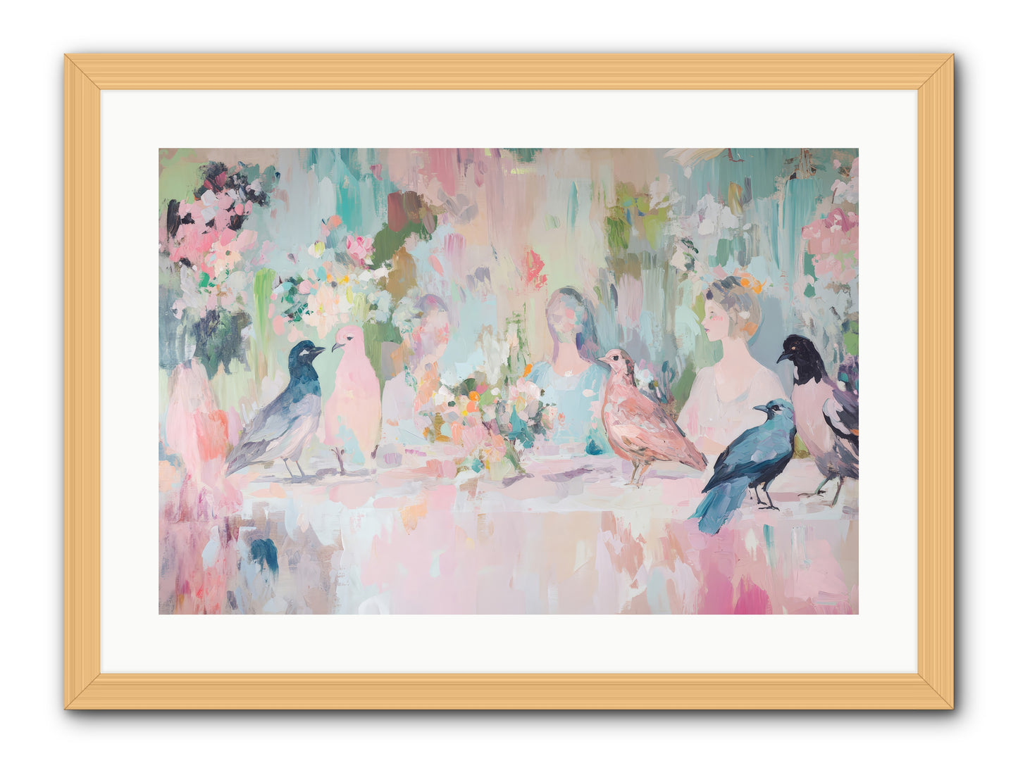 Winged Songs -- Framed Print - Natural 24x16