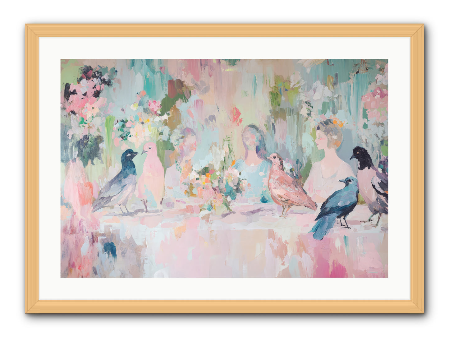 Winged Songs -- Framed Print - Natural 30x20