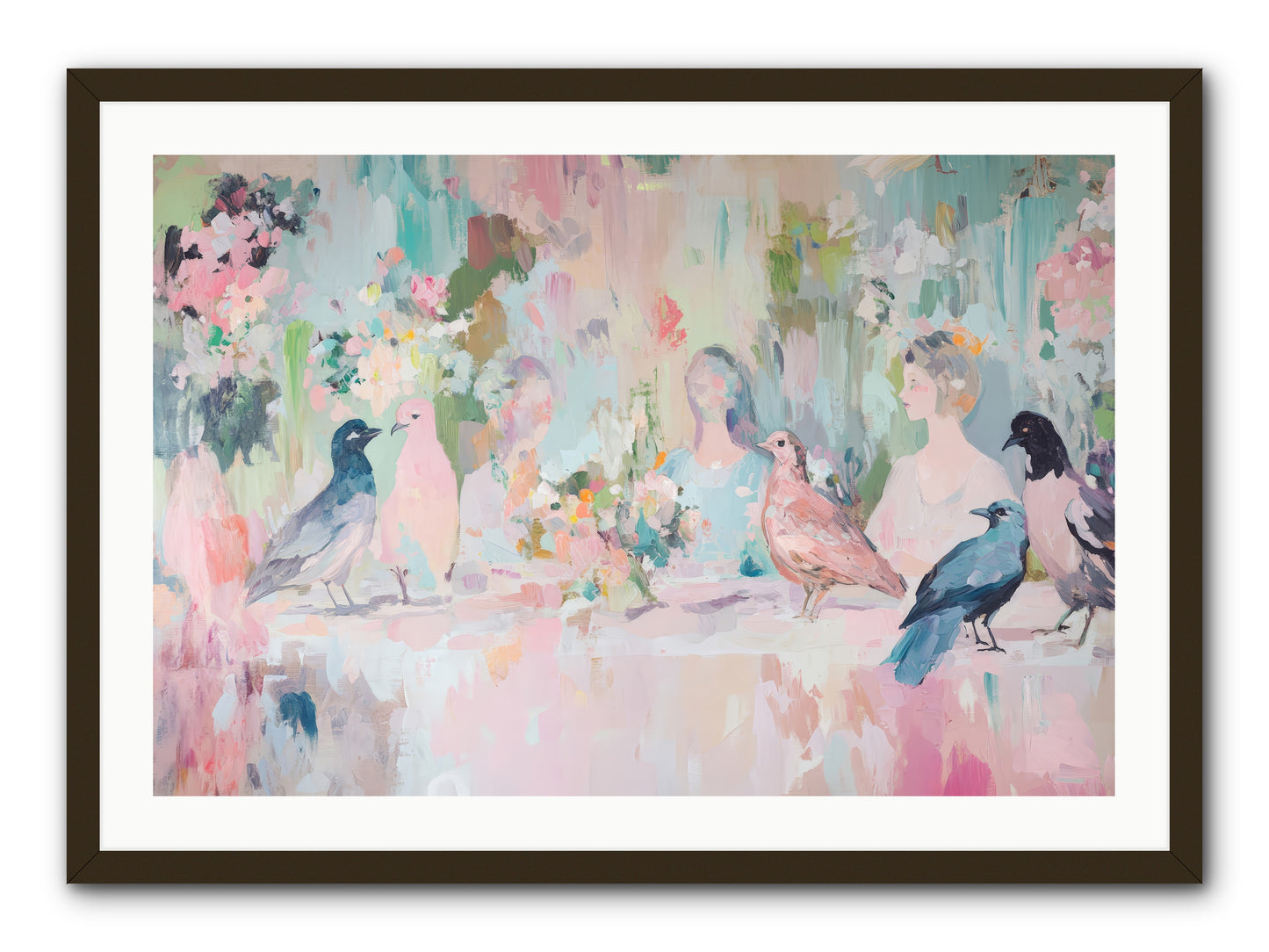 Winged Songs -- Framed Print - Black 36x24
