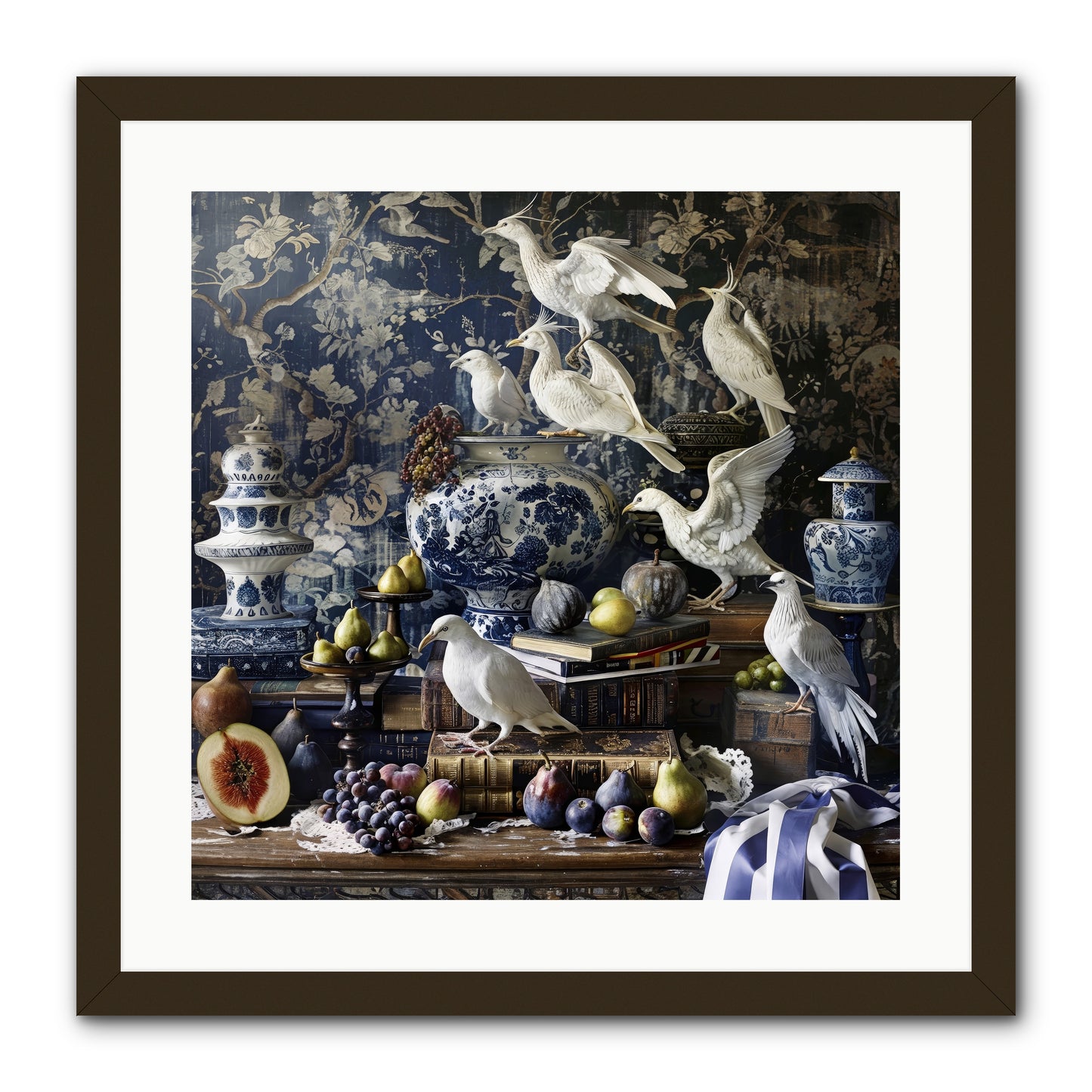 Wingèd Whispers of Arcadia -- Framed Print - Black 20x20