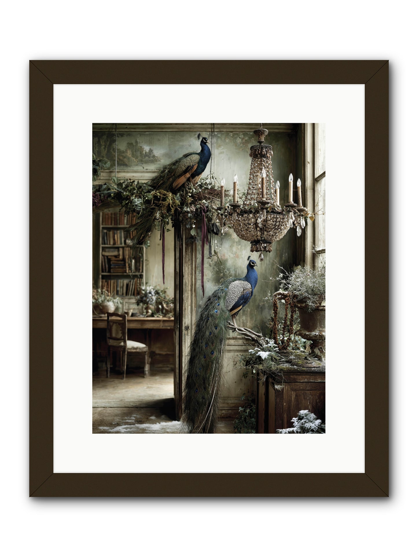 Wings & Wishes Assembly -- Framed Print - Black 12x16