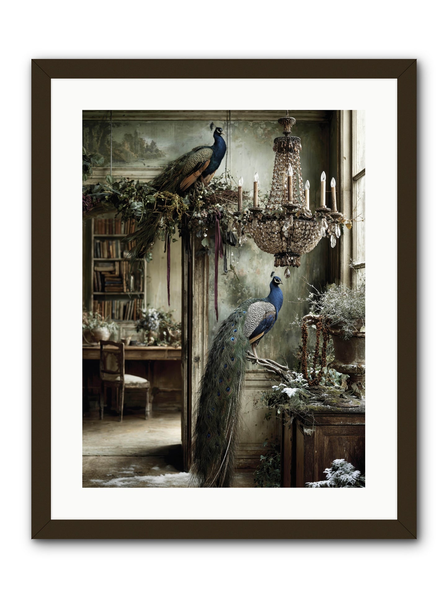 Wings & Wishes Assembly -- Framed Print - Black 18x24