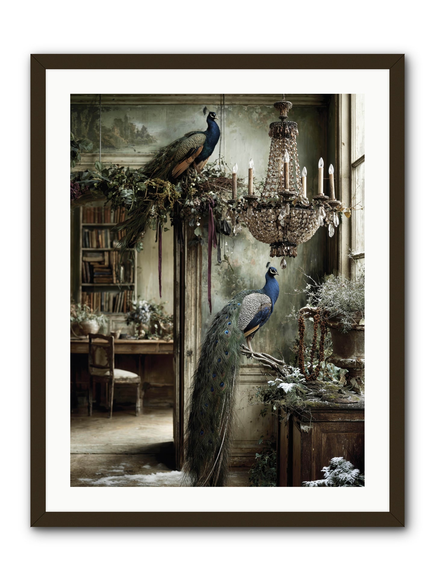 Wings & Wishes Assembly -- Framed Print - Black 24x32