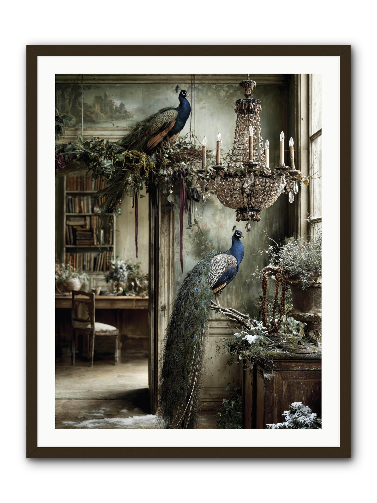 Wings & Wishes Assembly -- Framed Print - Black 30x40