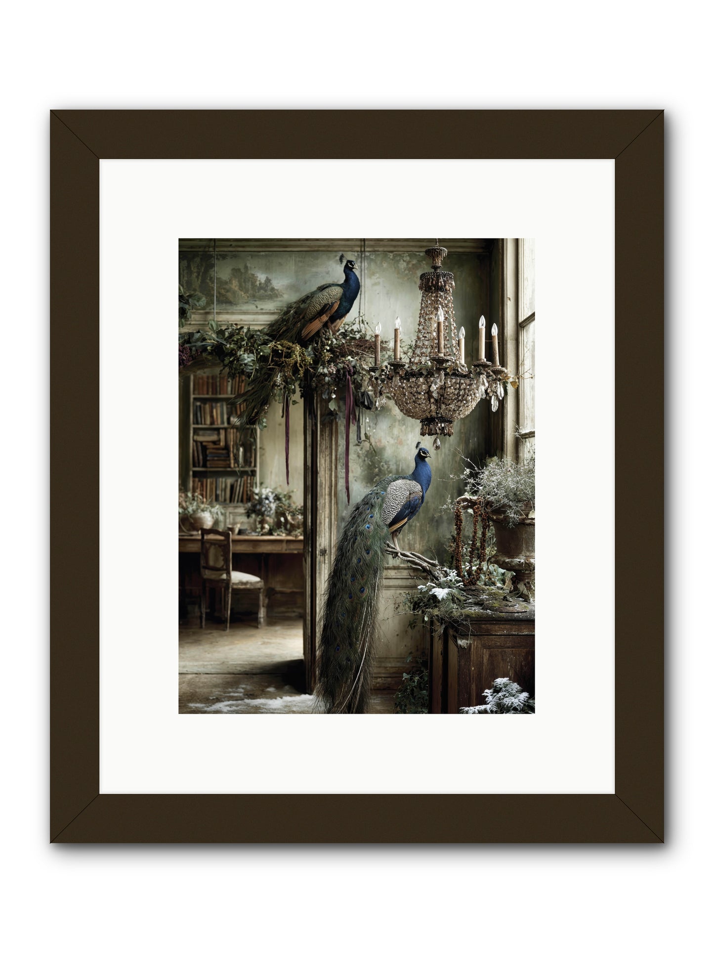 Wings & Wishes Assembly -- Framed Print - Black 9x12