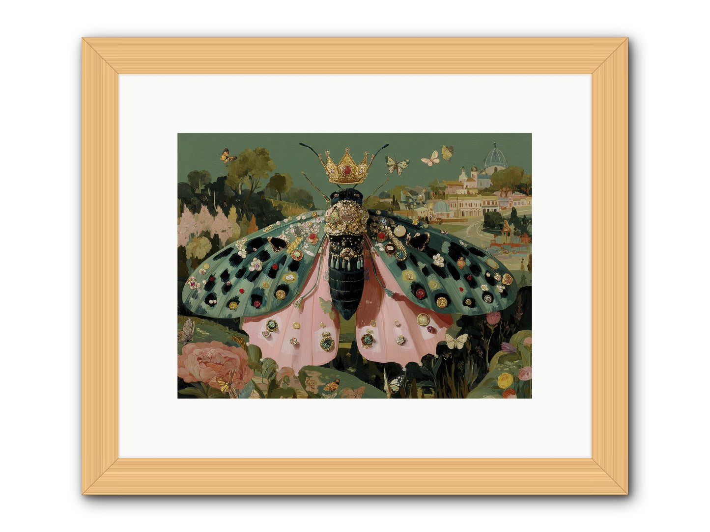 Winsome Extravaganza -- Framed Print - Natural 12x9