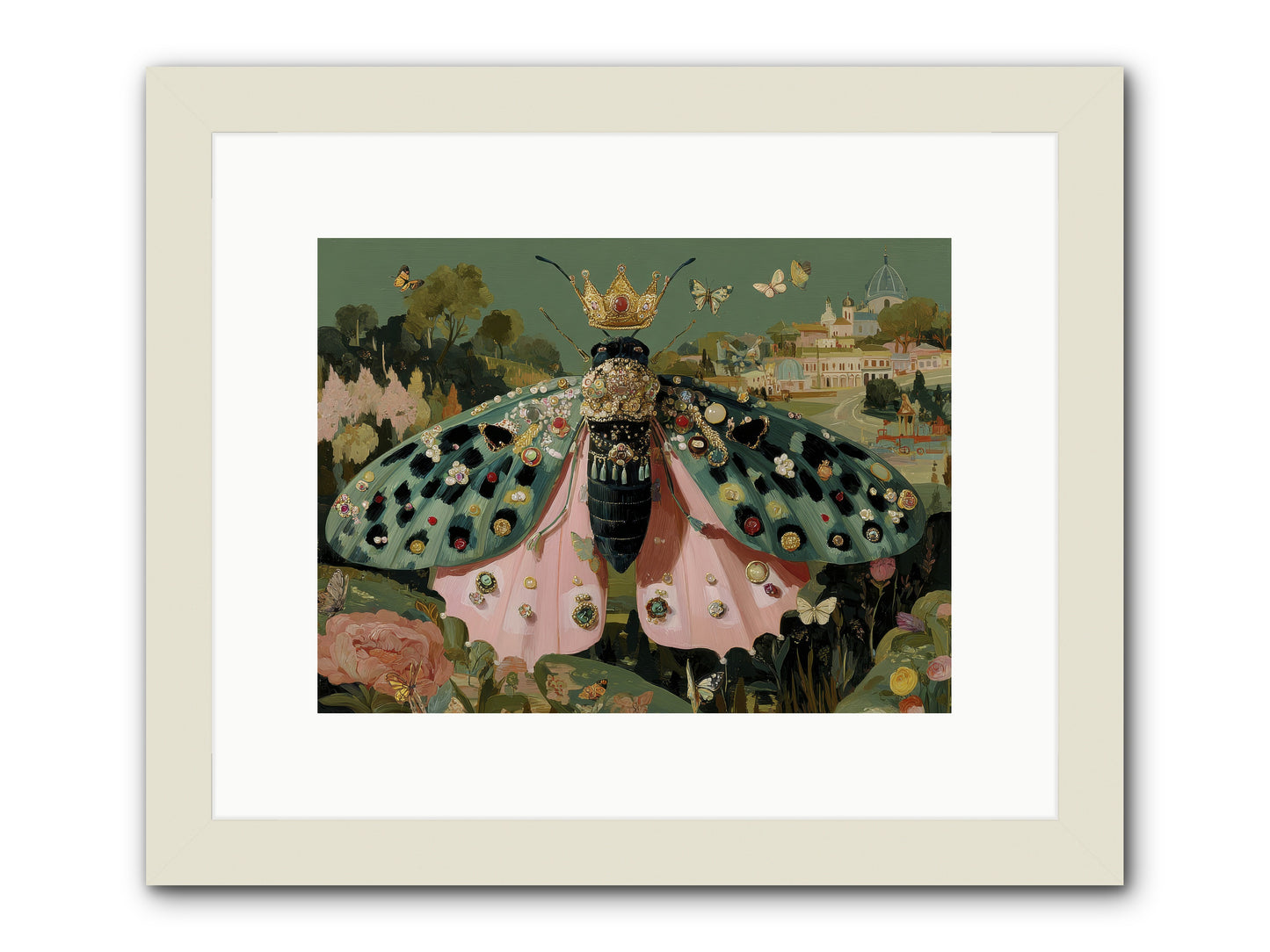 Winsome Extravaganza -- Framed Print - White 12x9