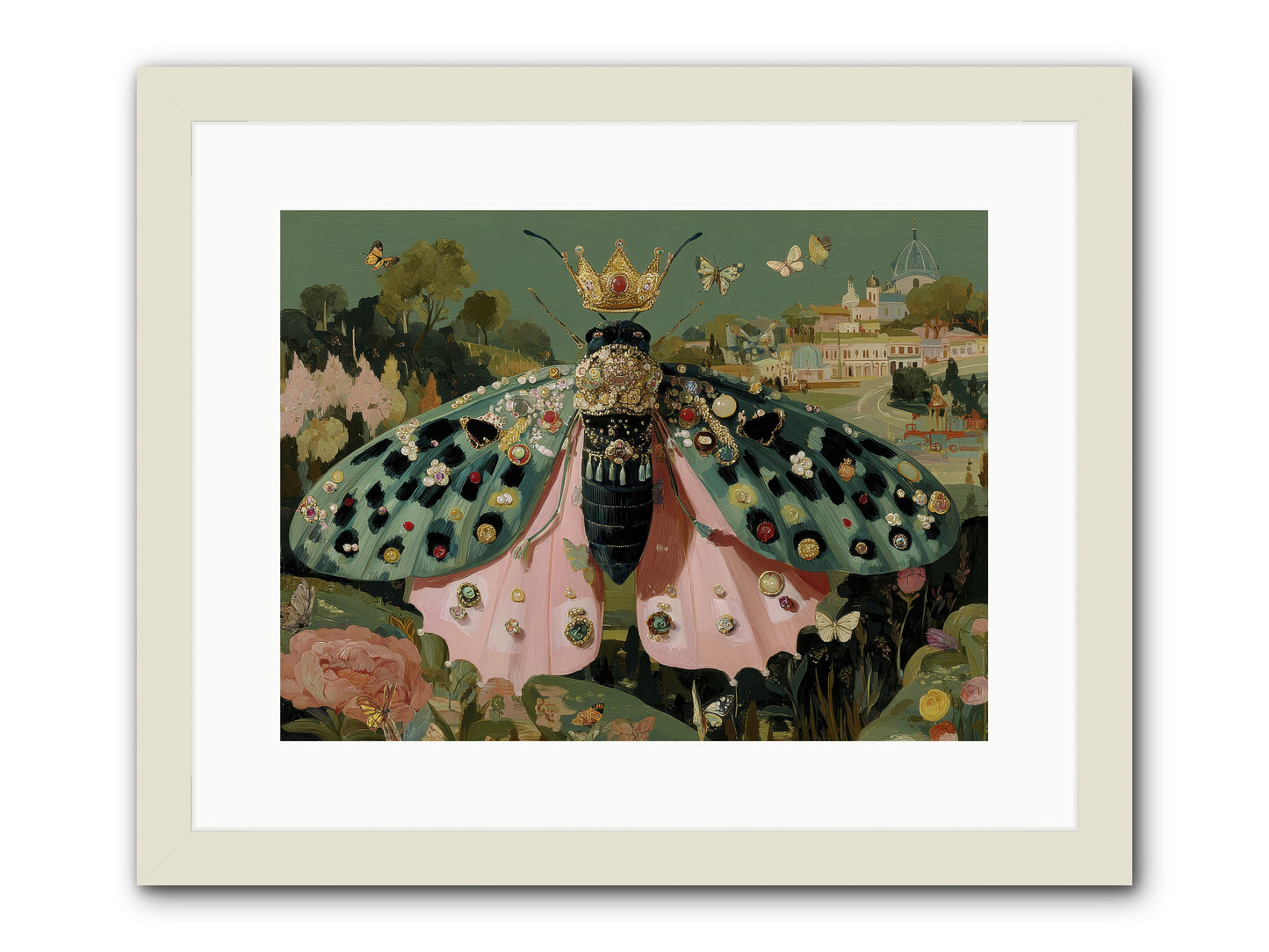 Winsome Extravaganza -- Framed Print - White 16x12