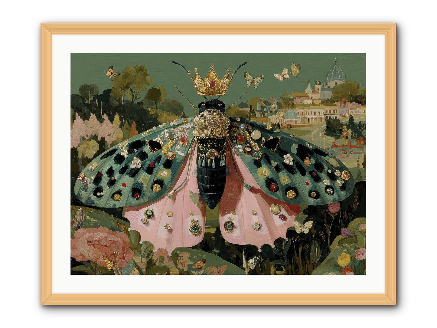 Winsome Extravaganza -- Framed Print - Natural 32x24