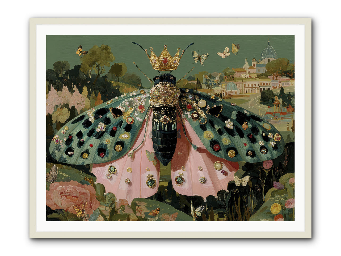 Winsome Extravaganza -- Framed Print - White 48x36