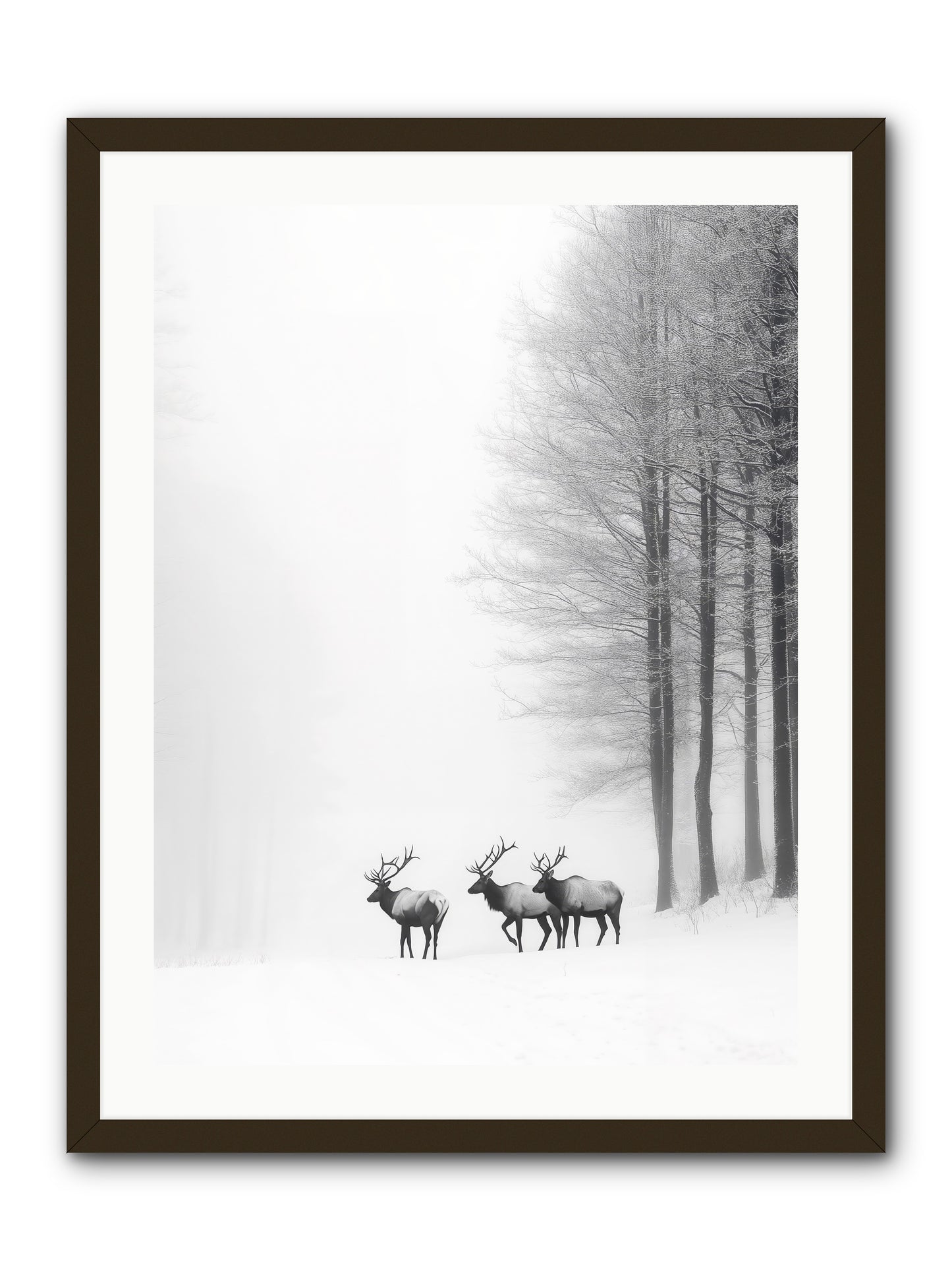 Winter's Grace -- Framed Print - Black 24x32