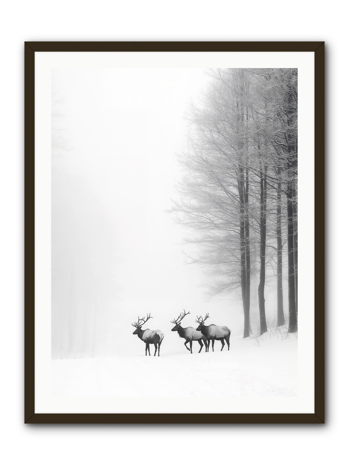 Winter's Grace -- Framed Print - Black 30x40