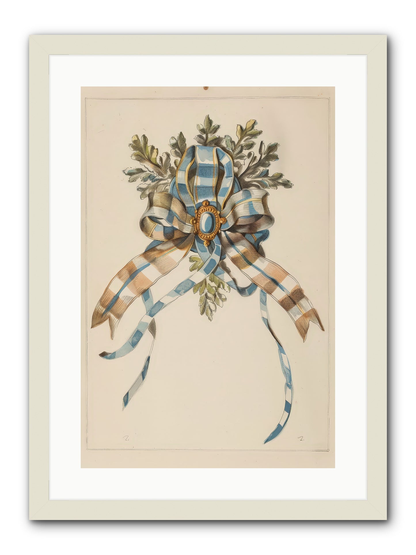 Winter's Jewel -- Framed Print - White 16x24