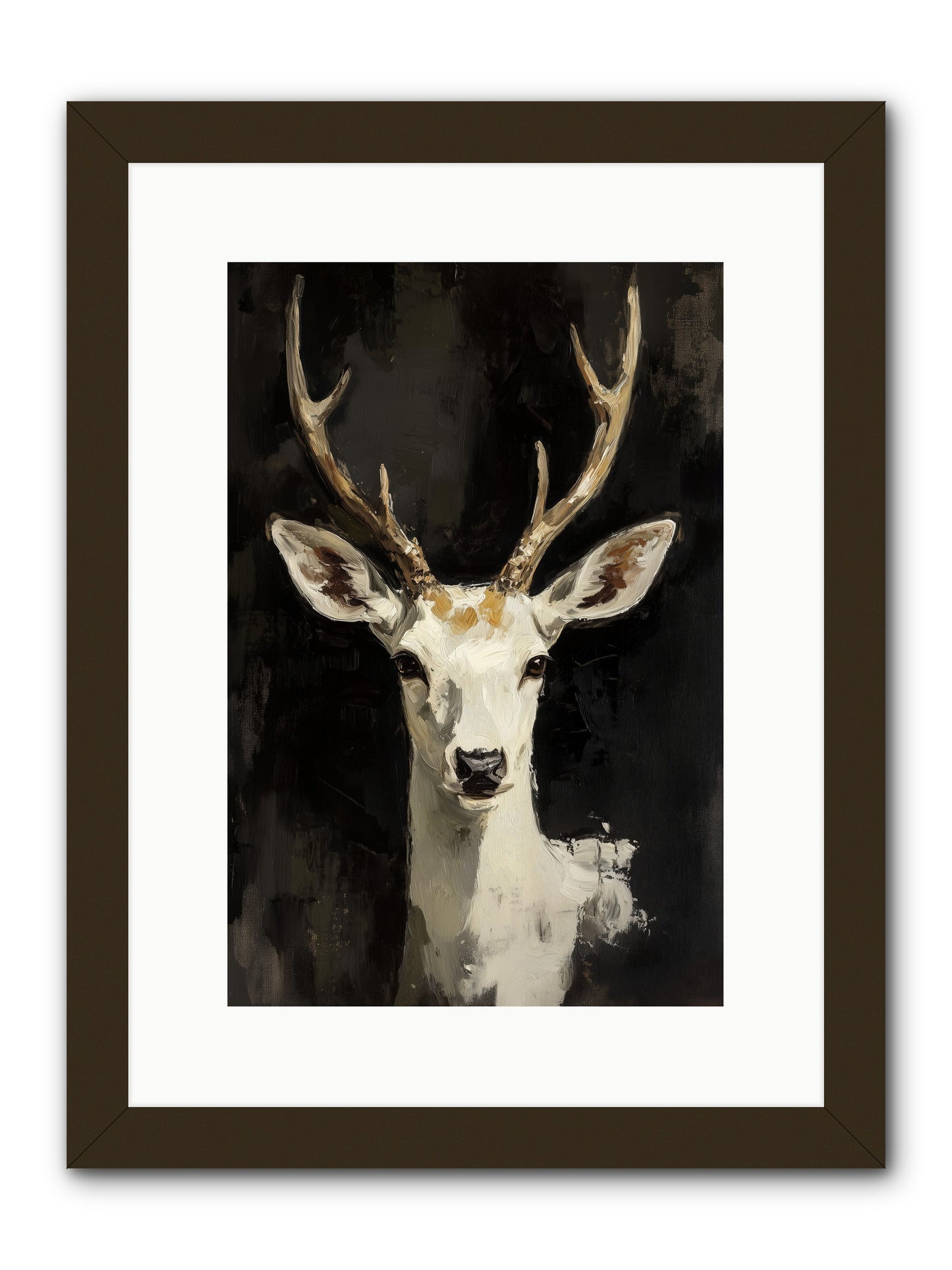 Winter's Whisper -- Framed Print - Black 10x15