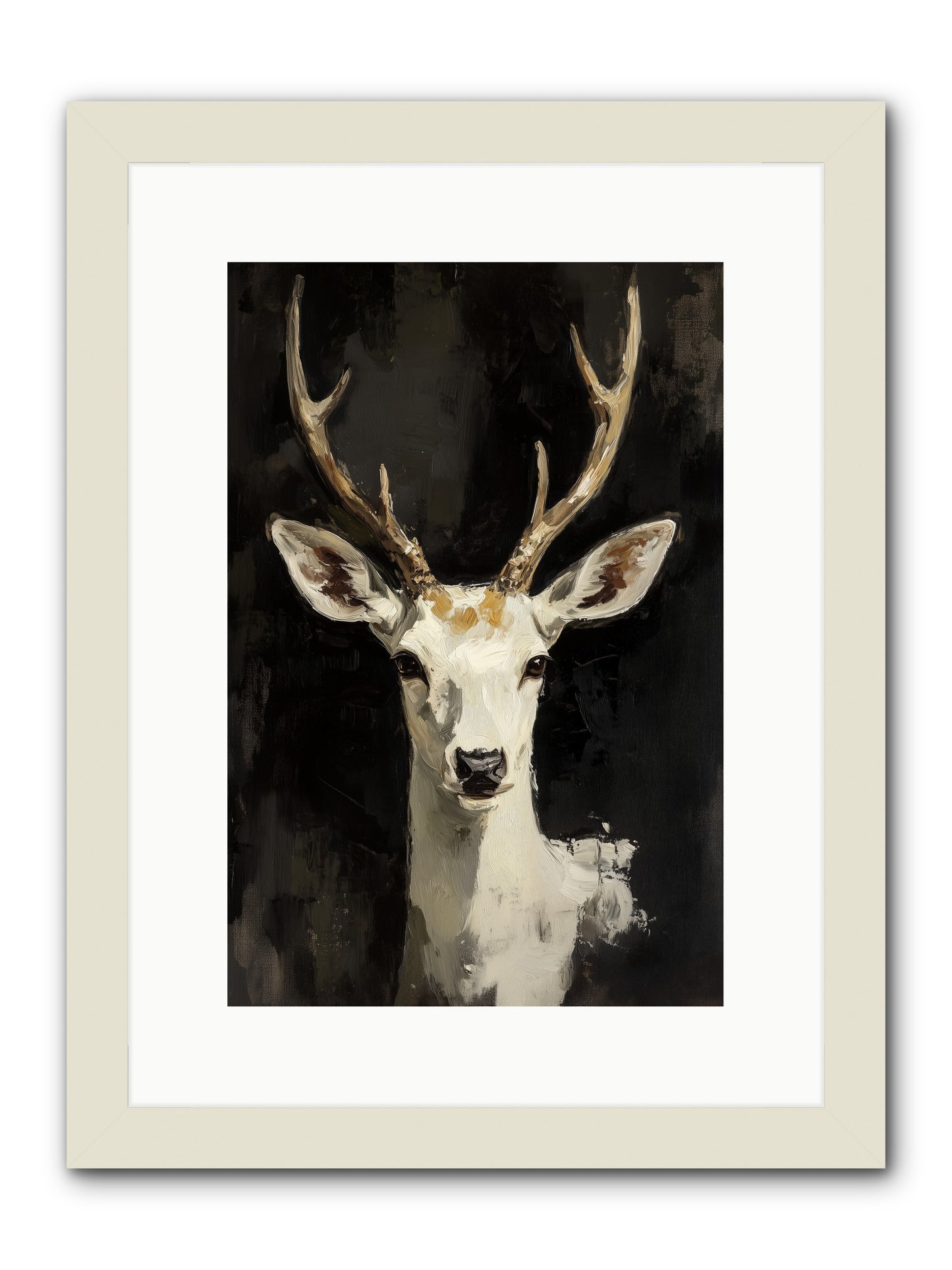 Winter's Whisper -- Framed Print - White 10x15