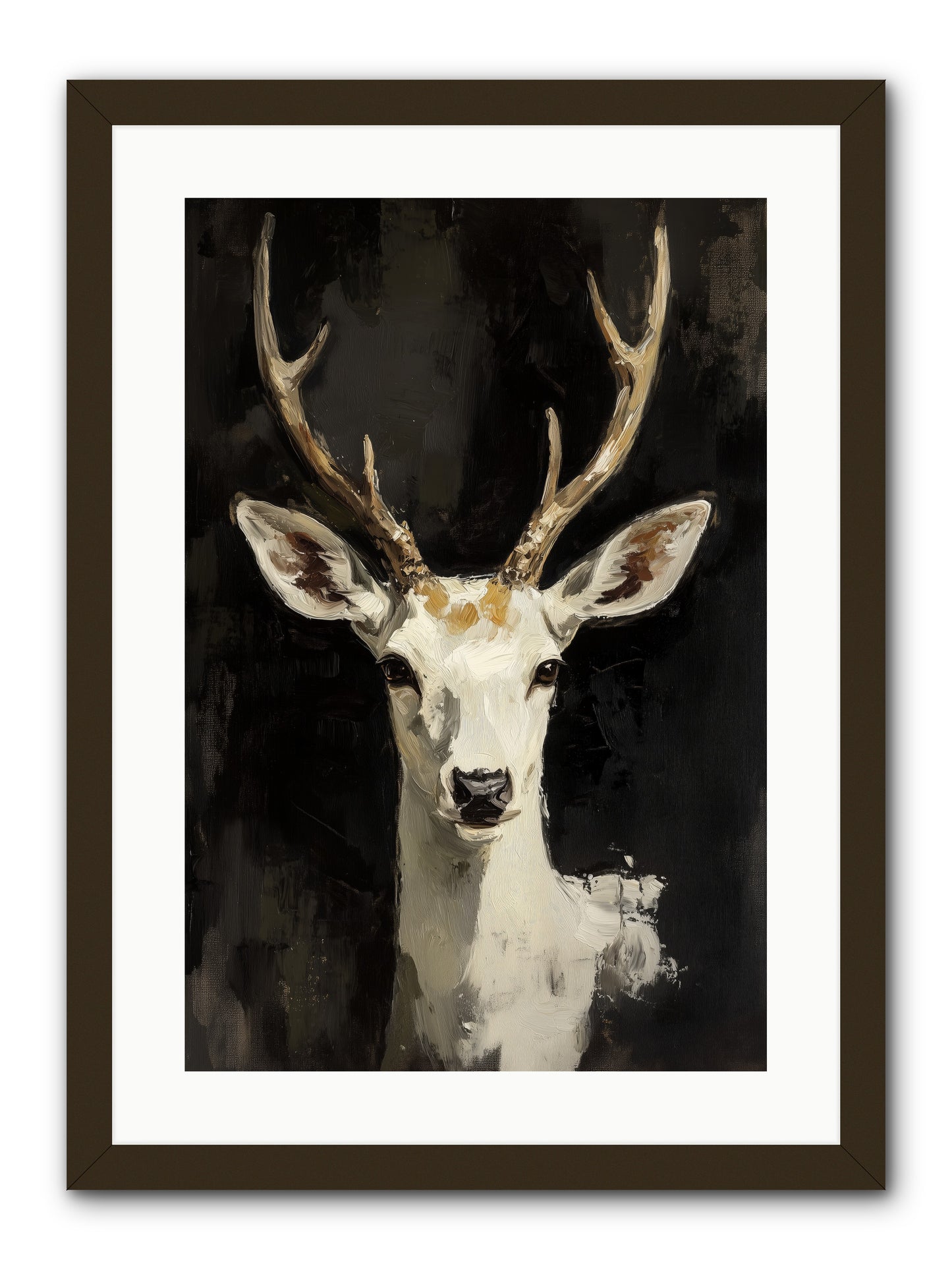 Winter's Whisper -- Framed Print - Black 16x24