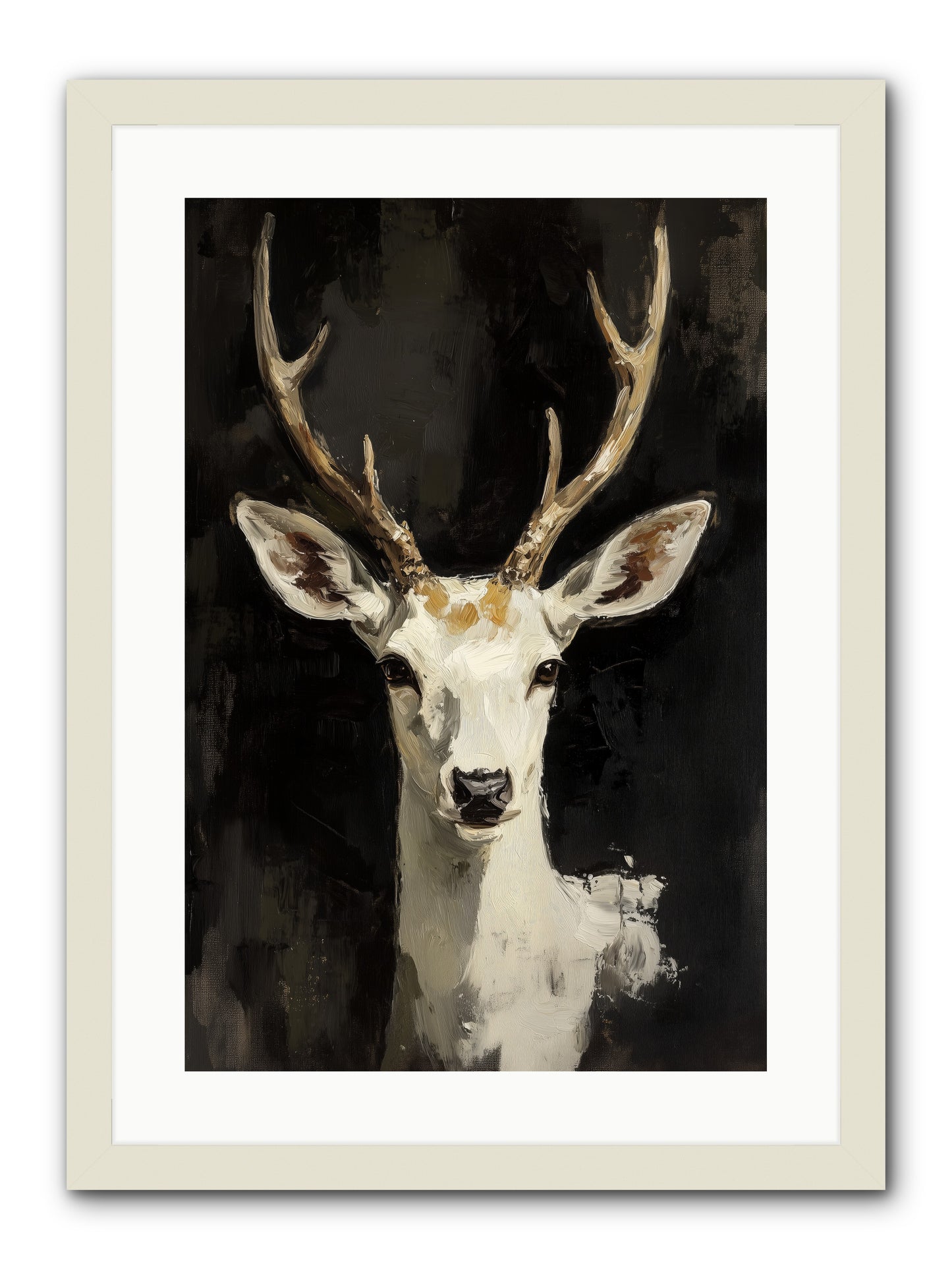 Winter's Whisper -- Framed Print - White 16x24
