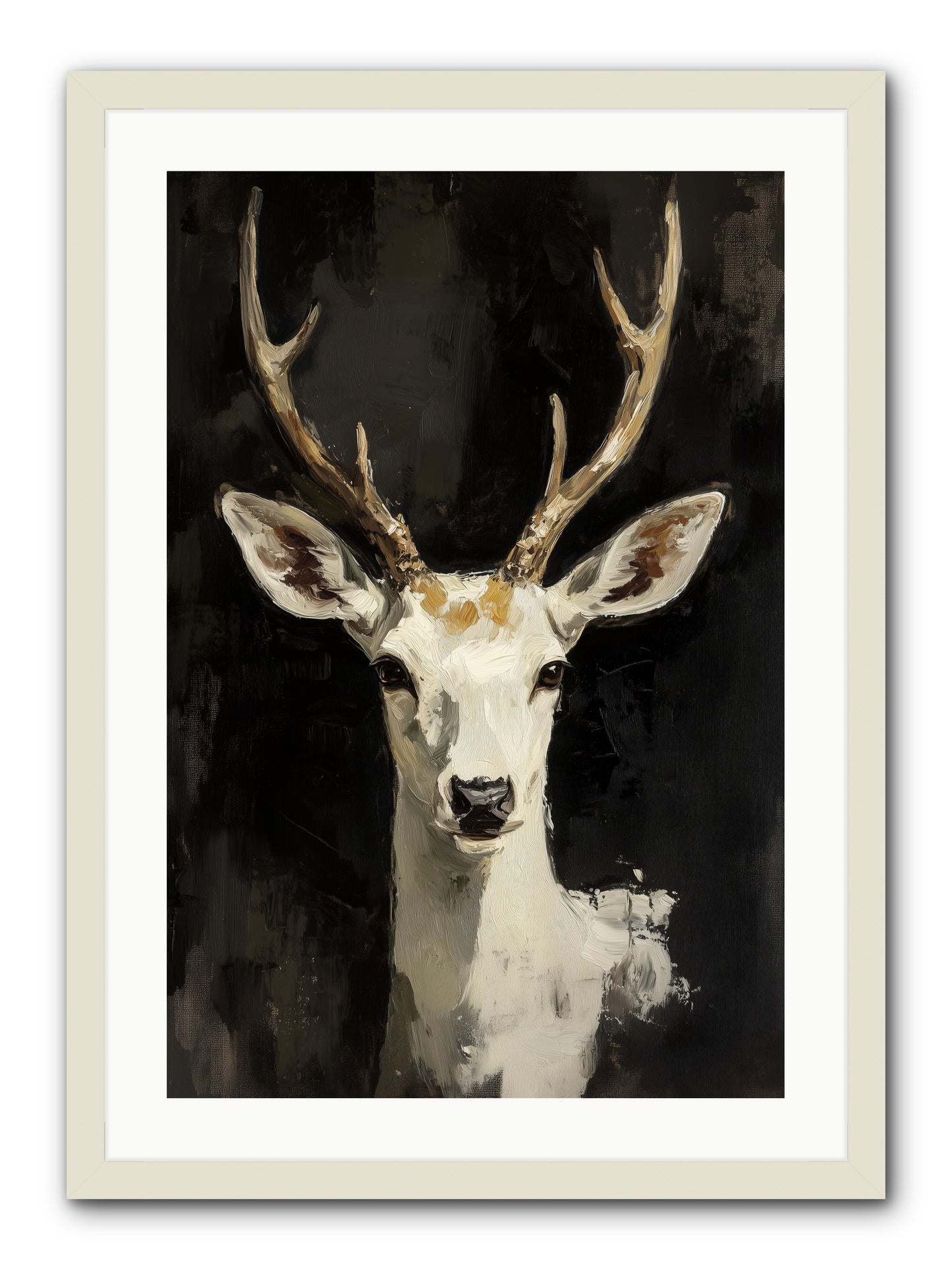 Winter's Whisper -- Framed Print - White 20x30