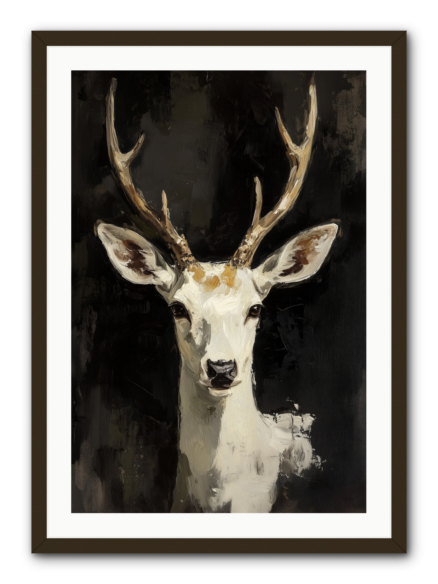 Winter's Whisper -- Framed Print - Black 24x36