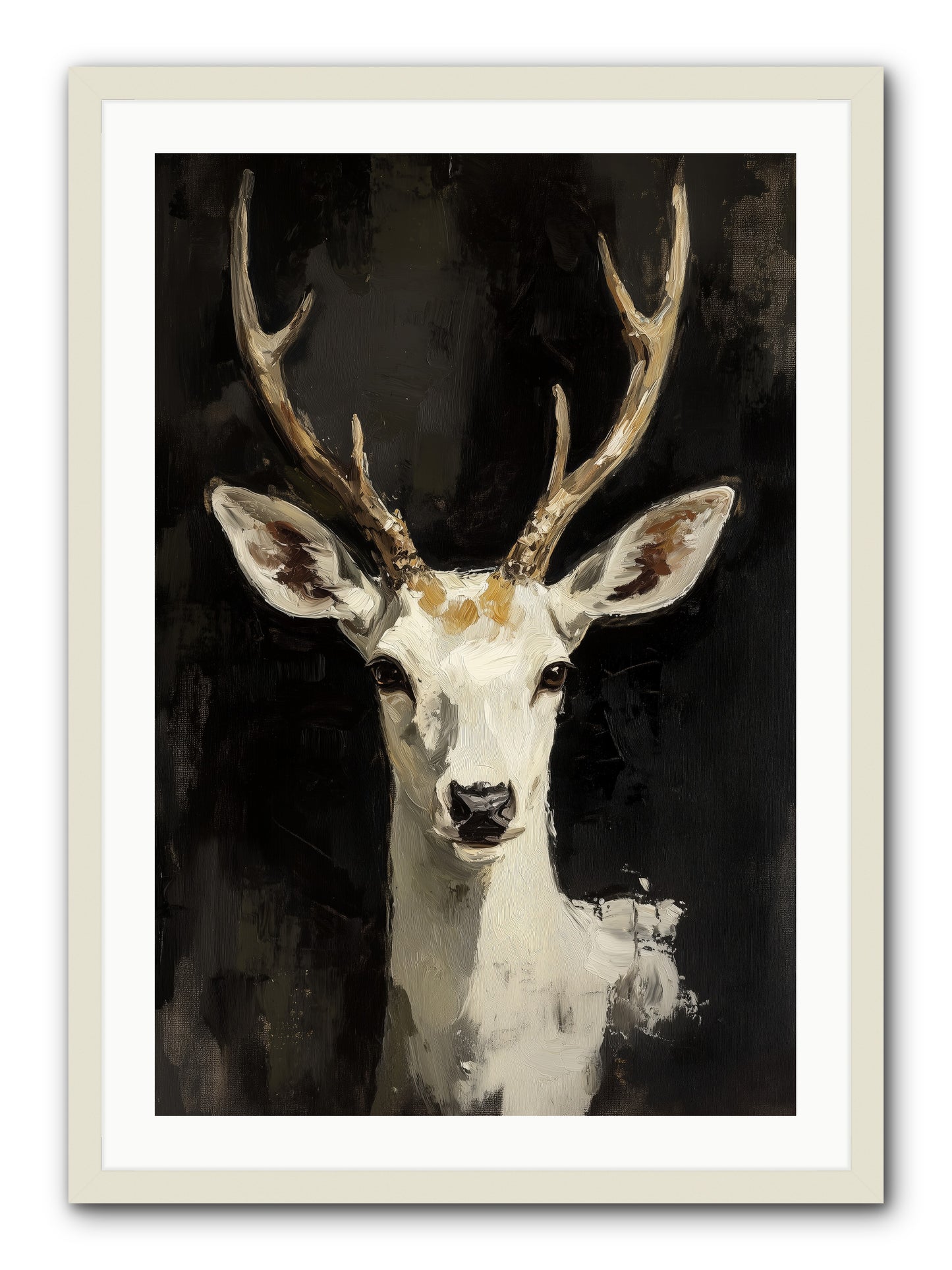 Winter's Whisper -- Framed Print - White 24x36