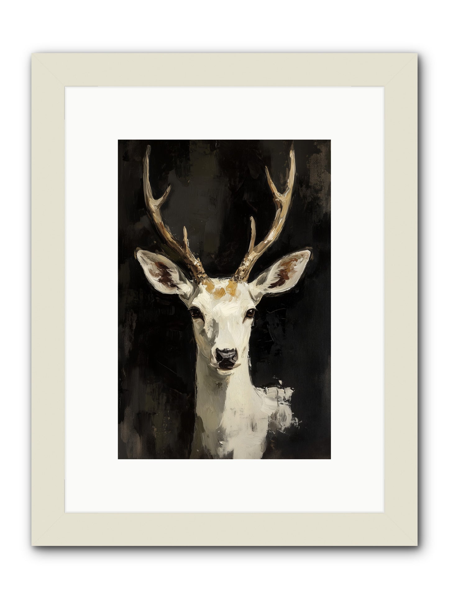 Winter's Whisper -- Framed Print - White 8x12