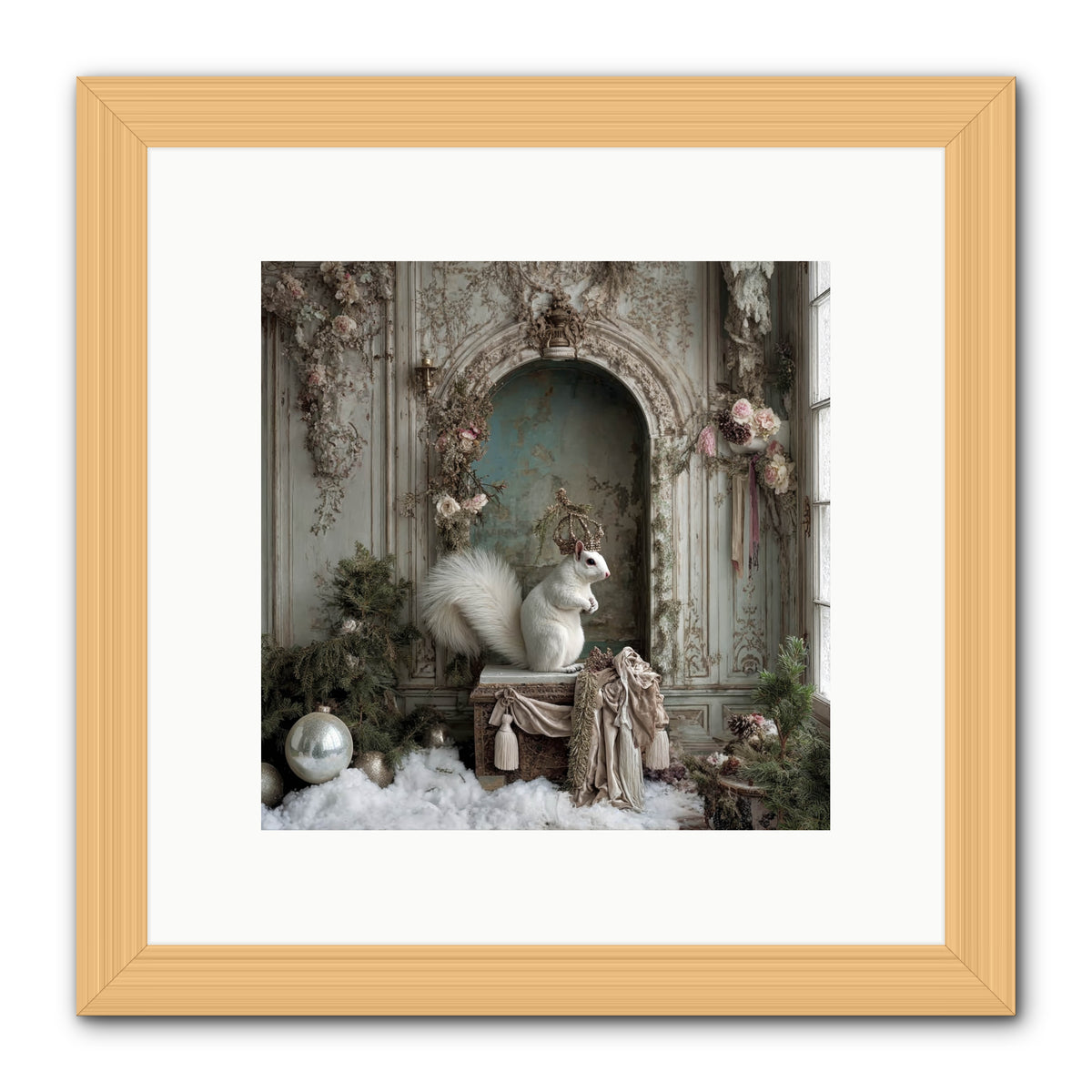 Wishes Wrapped In Starlight -- Framed Print - Natural 10x10