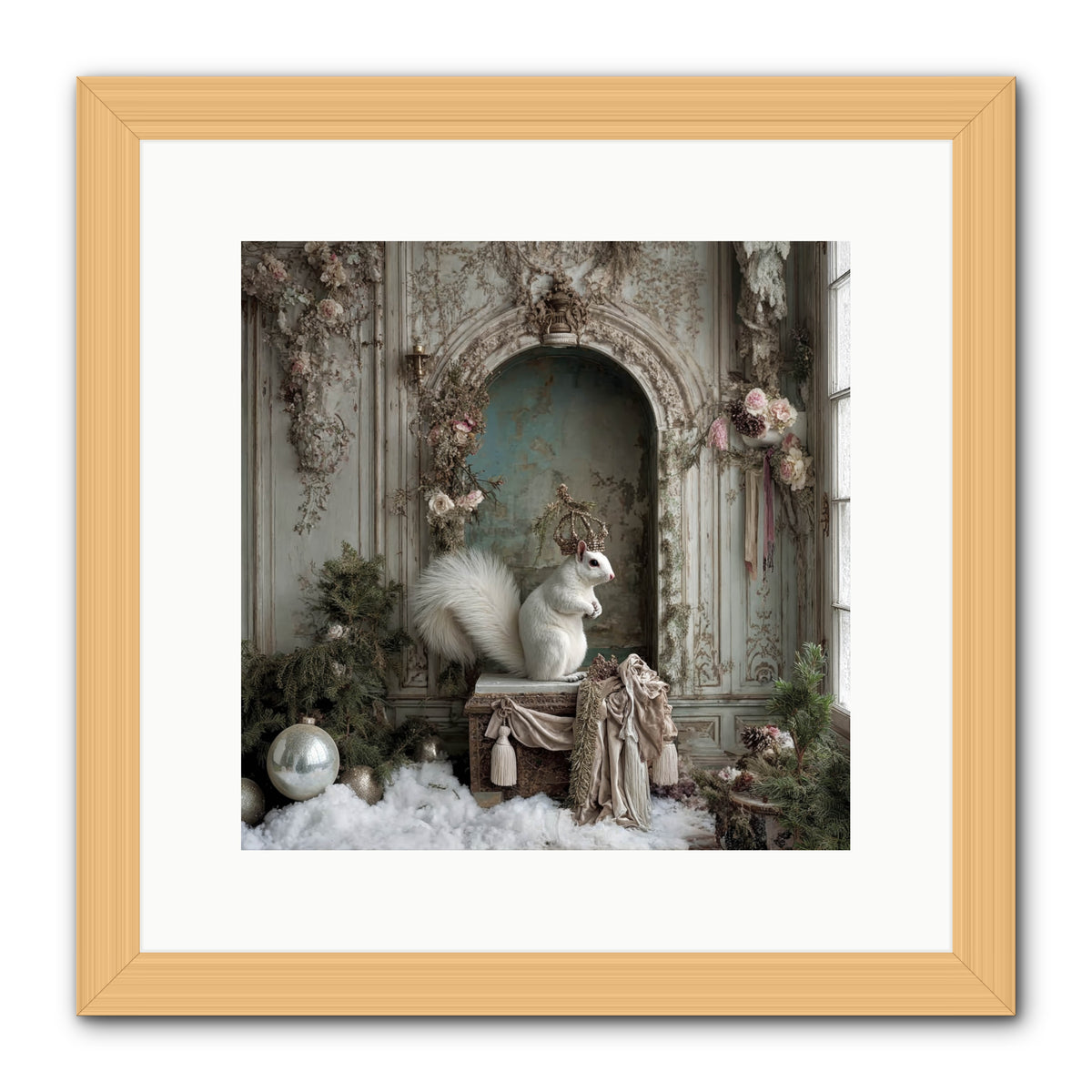Wishes Wrapped In Starlight -- Framed Print - Natural 12x12