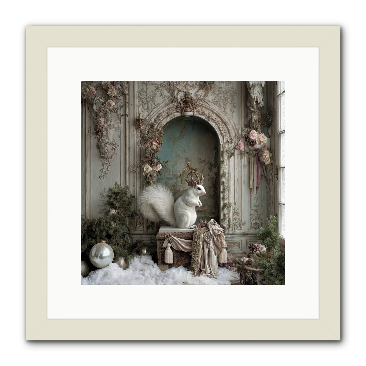 Wishes Wrapped In Starlight -- Framed Print - White 12x12