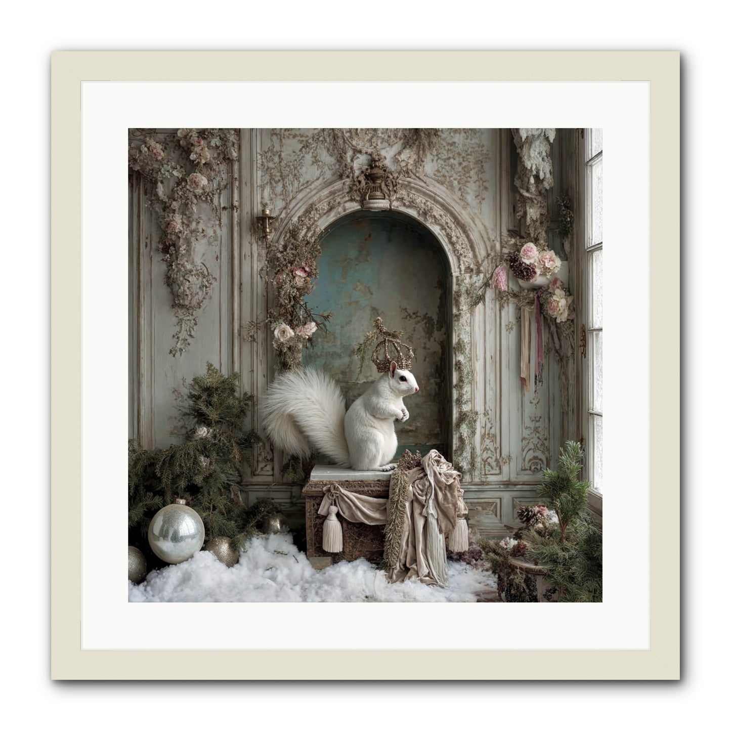 Wishes Wrapped In Starlight -- Framed Print - White 20x20