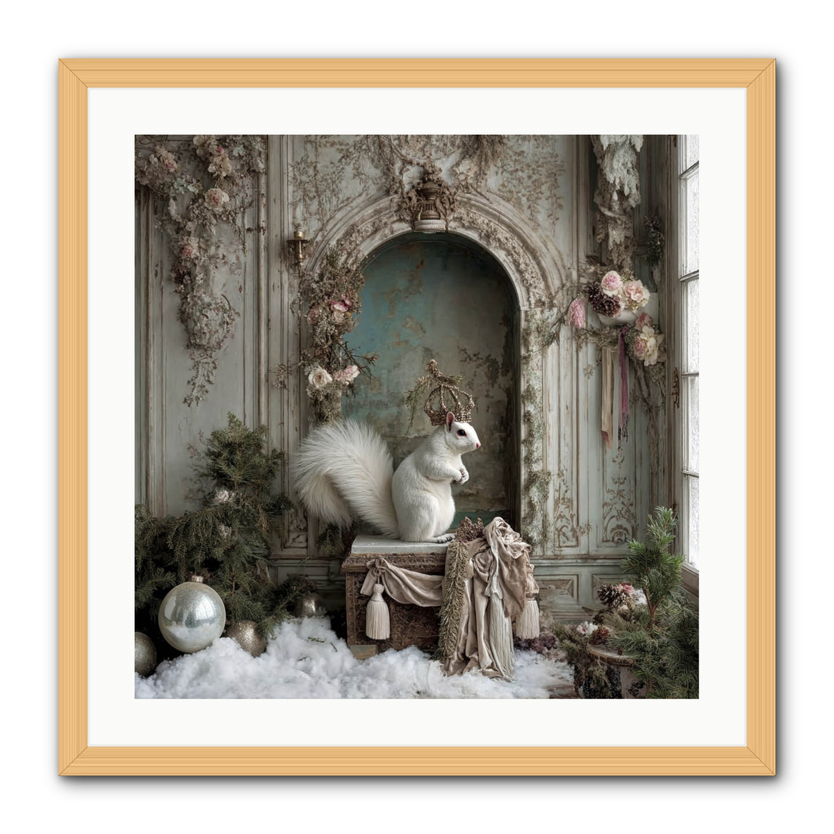 Wishes Wrapped In Starlight -- Framed Print - Natural 24x24