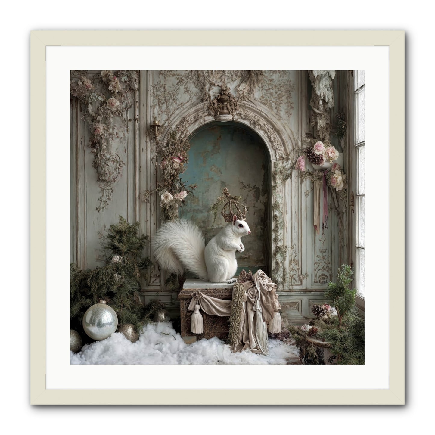 Wishes Wrapped In Starlight -- Framed Print - White 24x24