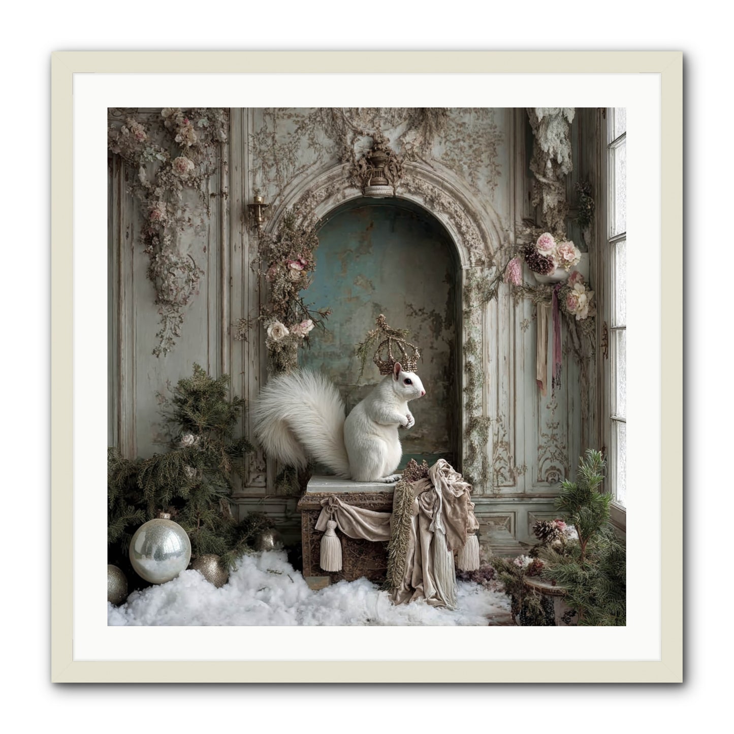 Wishes Wrapped In Starlight -- Framed Print - White 30x30