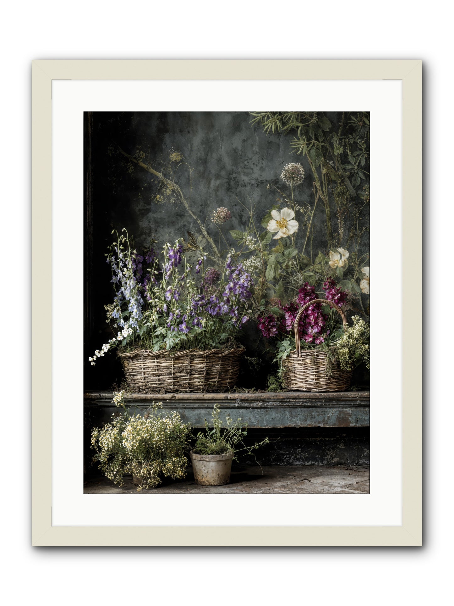 Wishes in waiting -- Framed Print - White 18x24