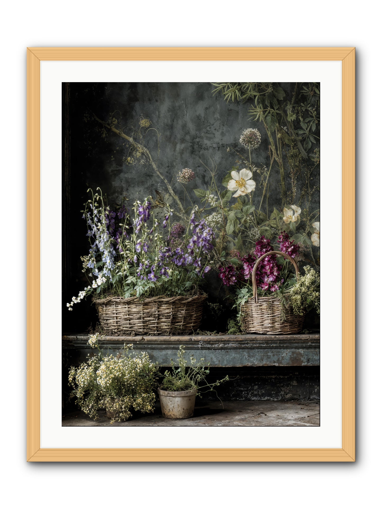 Wishes in waiting -- Framed Print - Natural 24x32