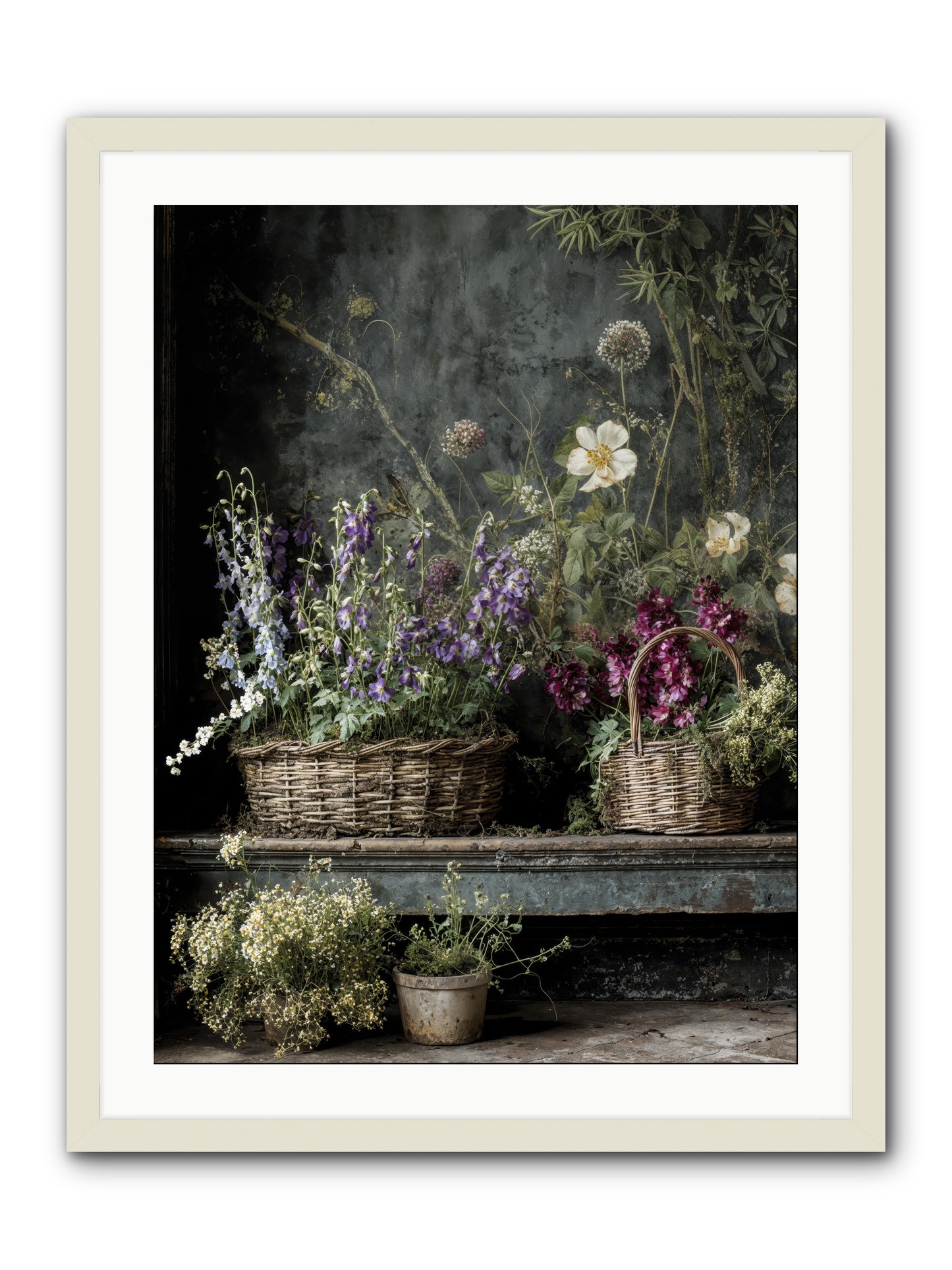 Wishes in waiting -- Framed Print - White 24x32