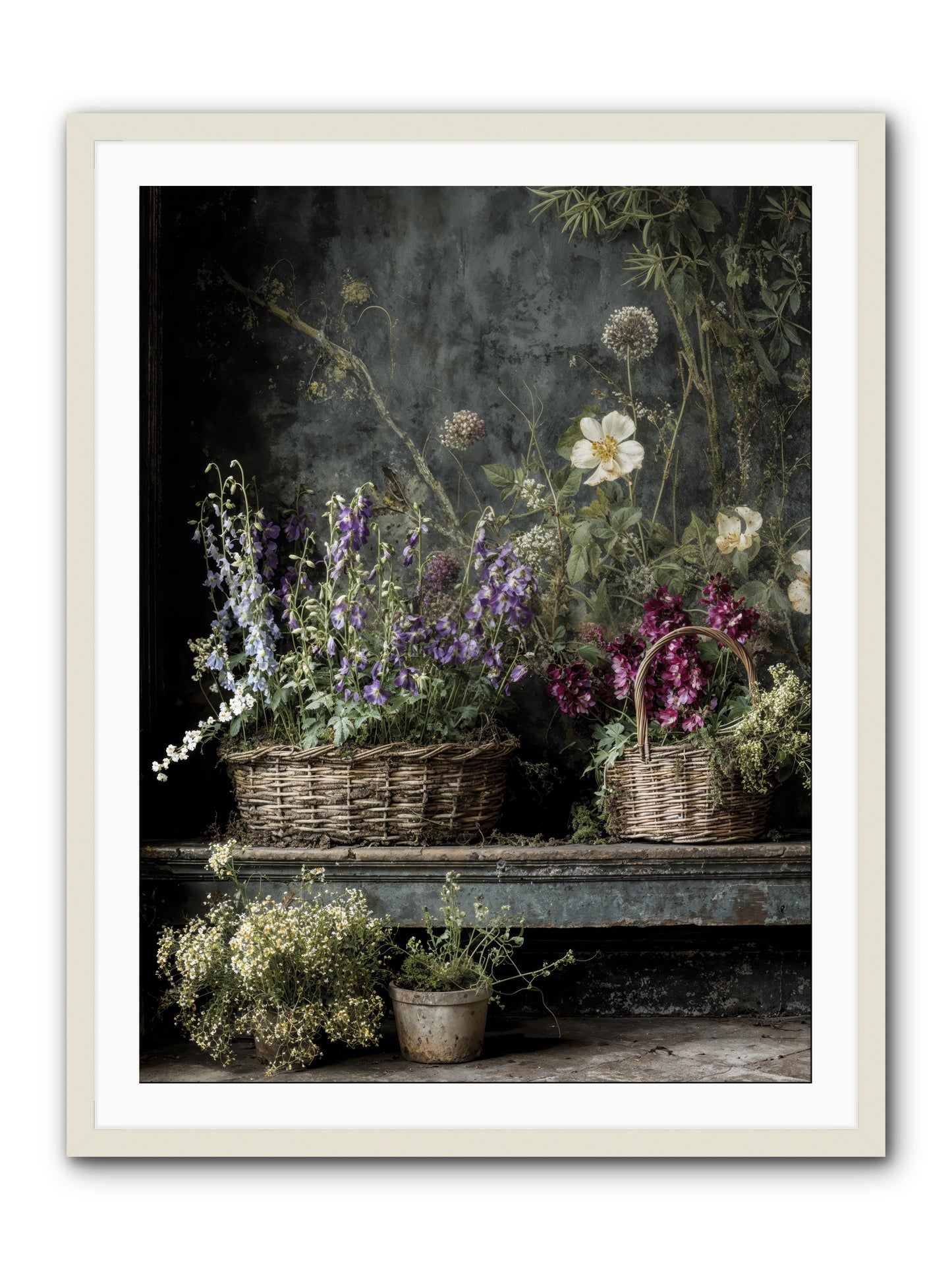 Wishes in waiting -- Framed Print - White 30x40