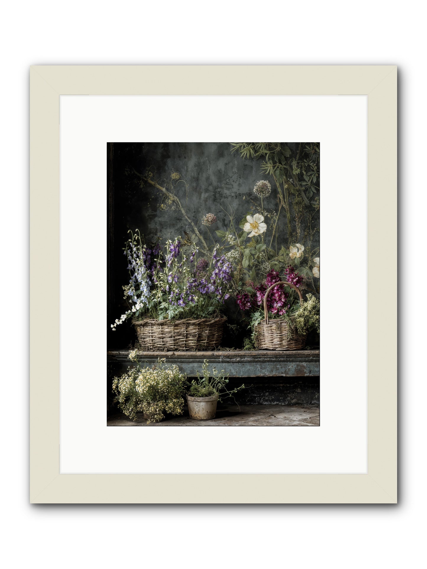 Wishes in waiting -- Framed Print - White 9x12