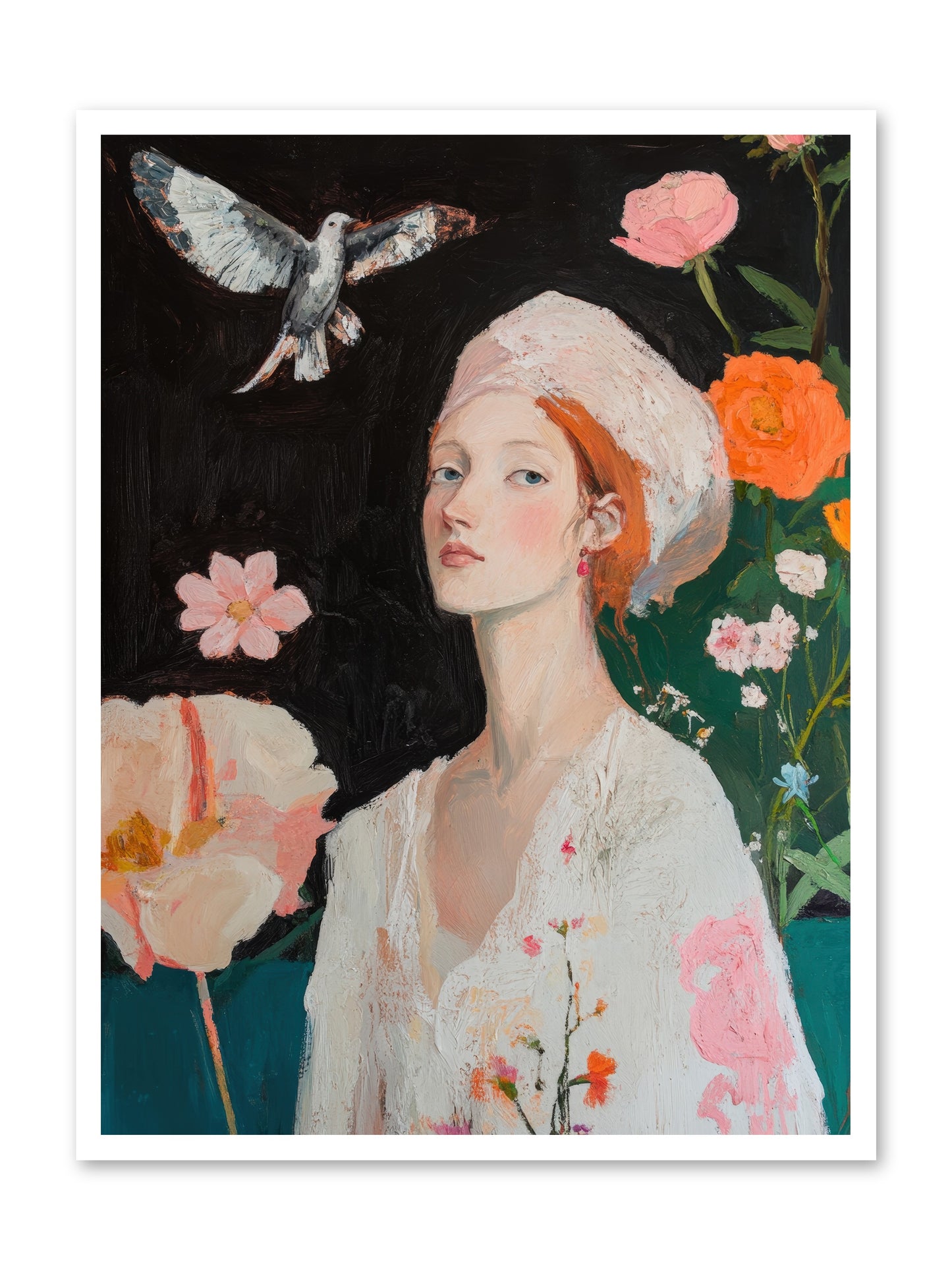 Wisteria Nightingale-REZ -- Paper Print 30x40