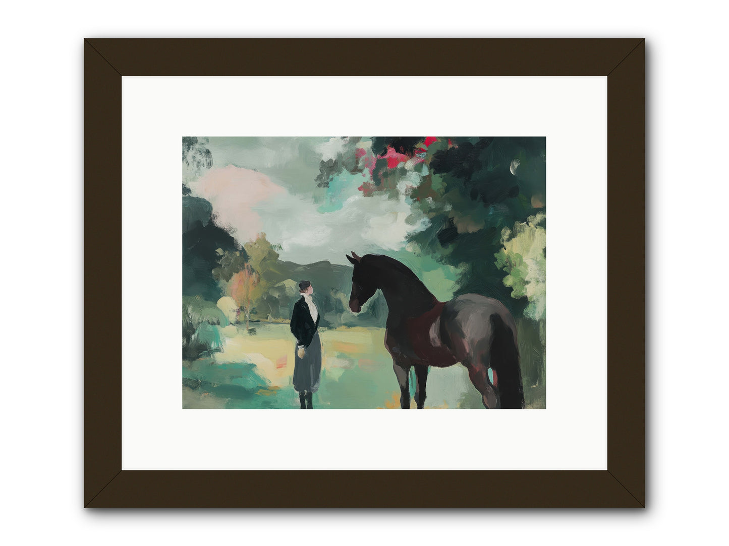 Wistful Wanderer -- Framed Print - Black 12x9