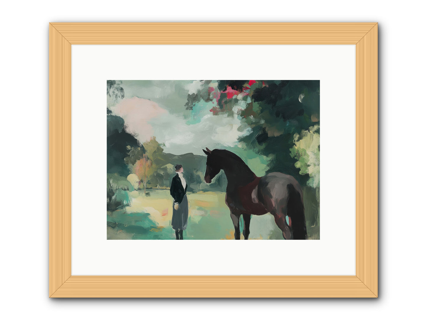 Wistful Wanderer -- Framed Print - Natural 12x9