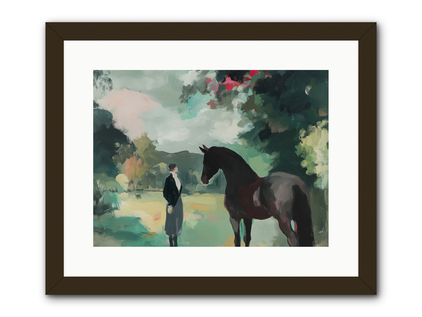 Wistful Wanderer -- Framed Print - Black 16x12