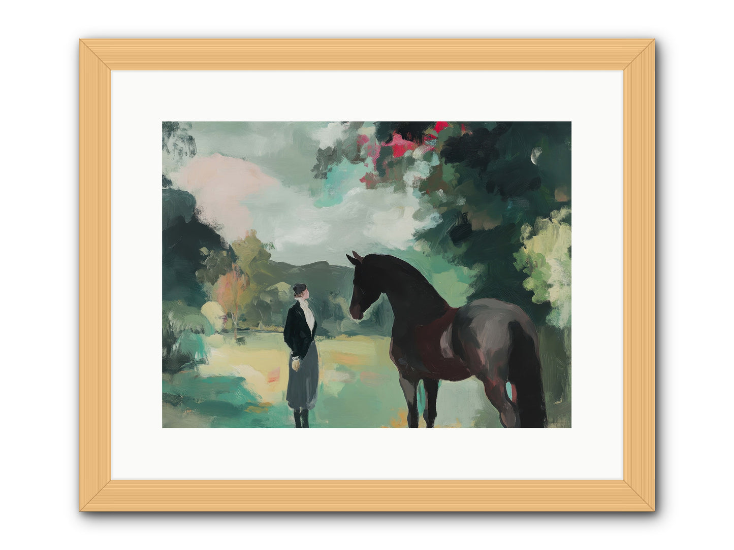 Wistful Wanderer -- Framed Print - Natural 16x12
