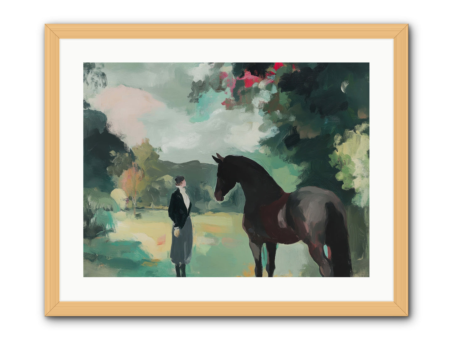 Wistful Wanderer -- Framed Print - Natural 24x18