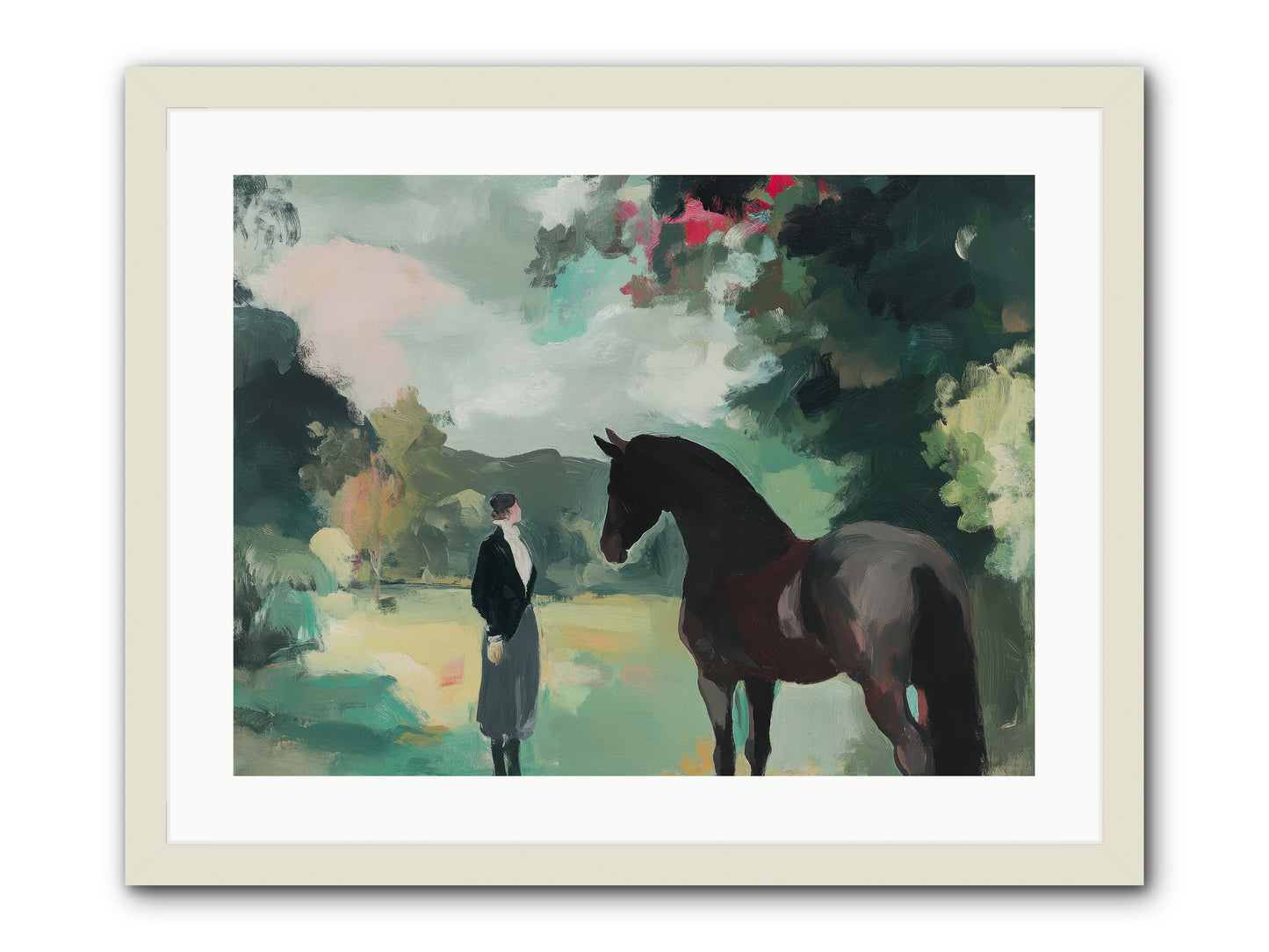 Wistful Wanderer -- Framed Print - White 24x18